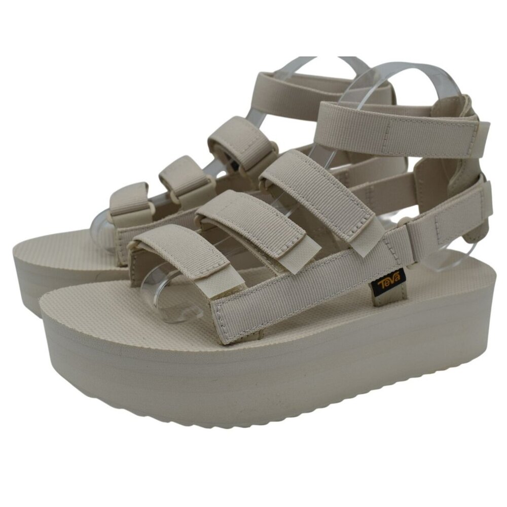 Teva‎ Womens Size 10 Flatform Mevia Birch Gladiator Platform Sandals Shoes